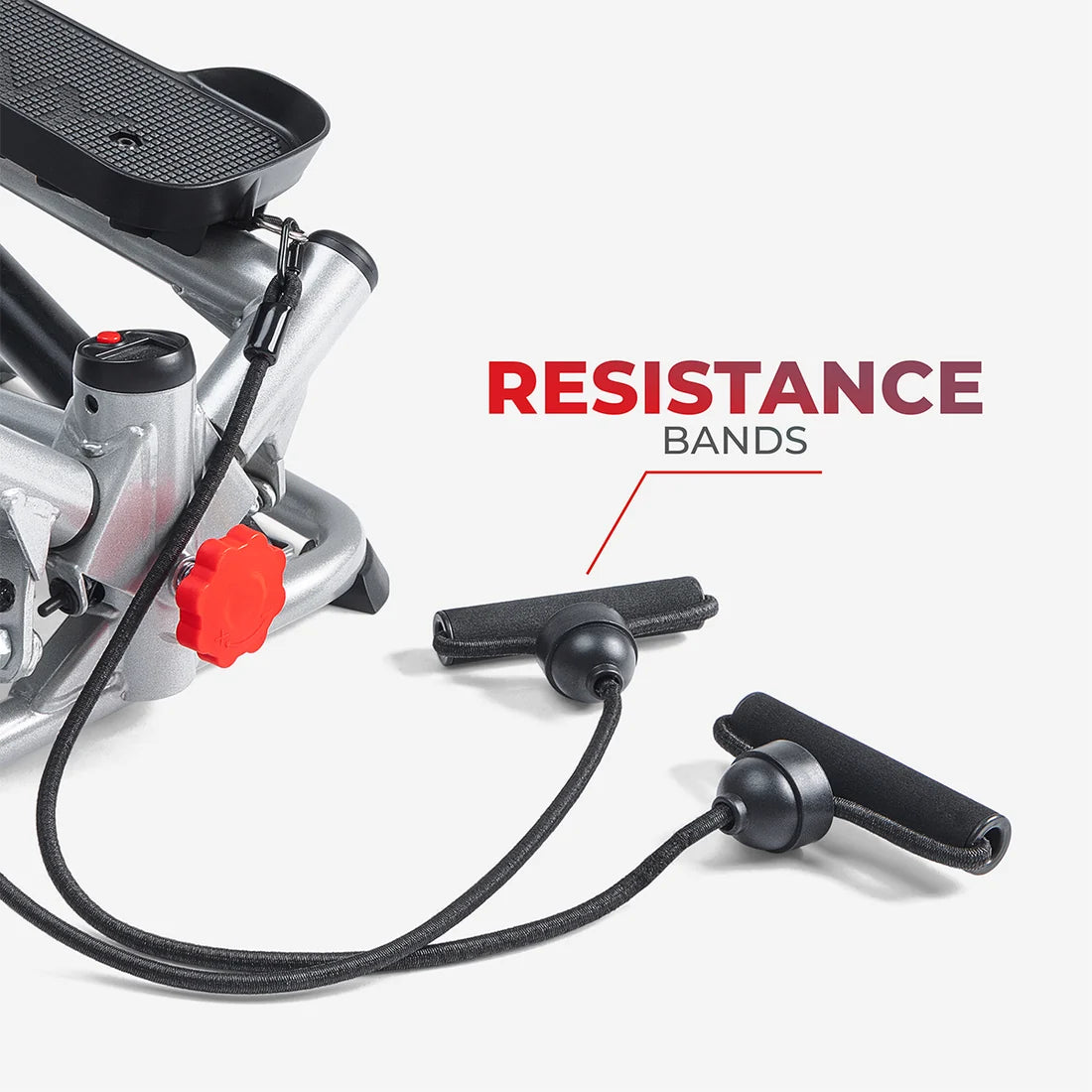 Advanced Total Body Fitness Twisting Stair Stepper With Resistance Bands