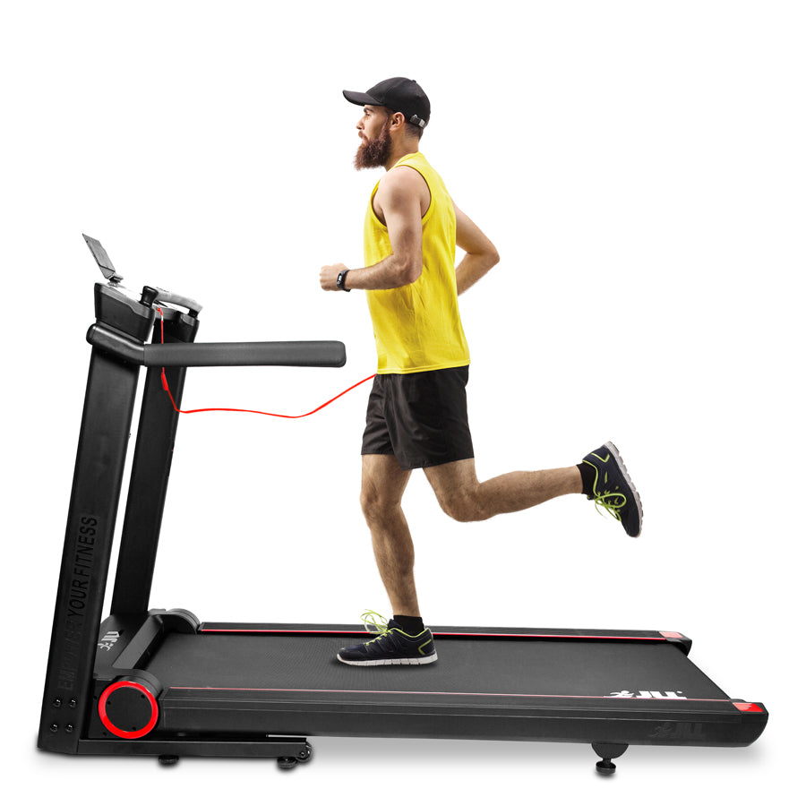 T550 Folding Treadmill - 4.5HP Motor, 20 Incline Levels, 0.3km/h - 20km/h Speed Range. Digital Home Running Machine w/ Larger Running Deck