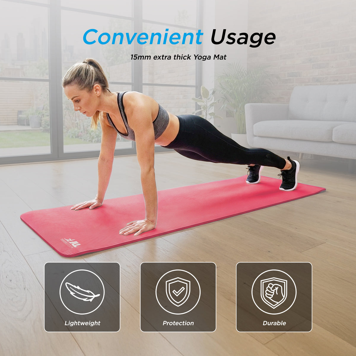 15mm Extra-Thick Yoga Mat