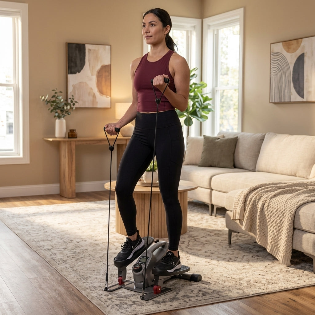 Mini Elliptical w/Resistance Bands