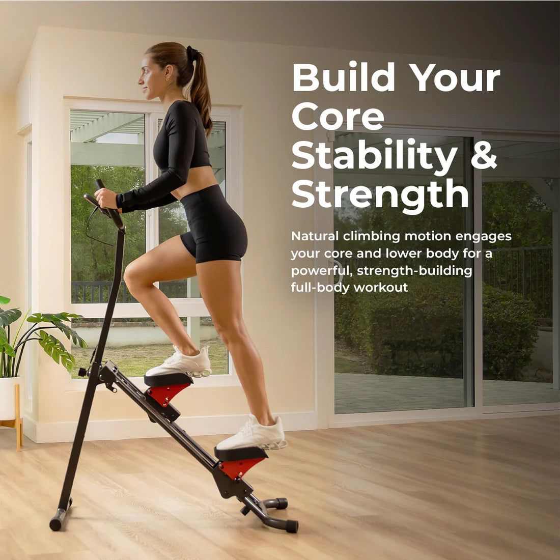 Smart Foldable Stair Climber With Balance-Assist Cords