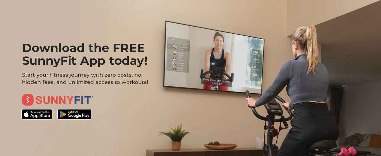 16-Level Magnetic Resistance Upright Bike with workout bands