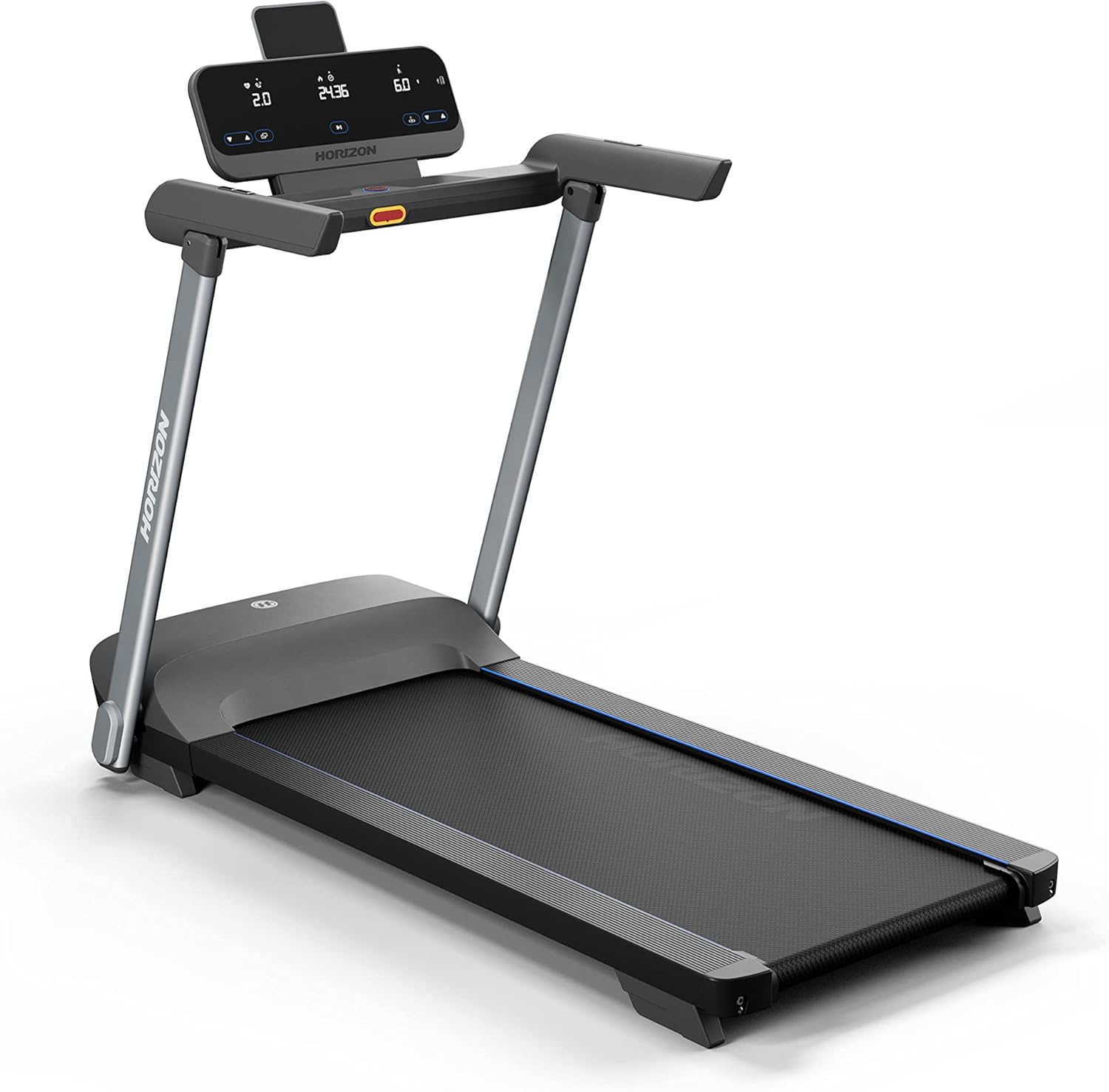 Horizon Fitness Evolve 3.0 Folding Treadmill - 2HP Motor, 0.8km/h-16km/h Speed Range, 3-Zone Variable Response Cushioning, Digital Running Machine