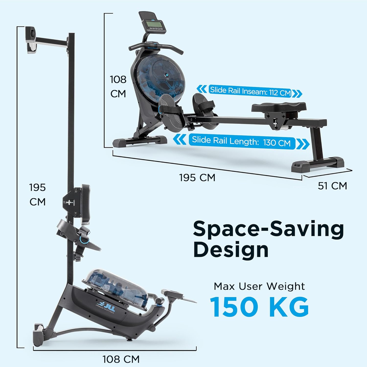 Premium Magnetic Water Rowing Machine