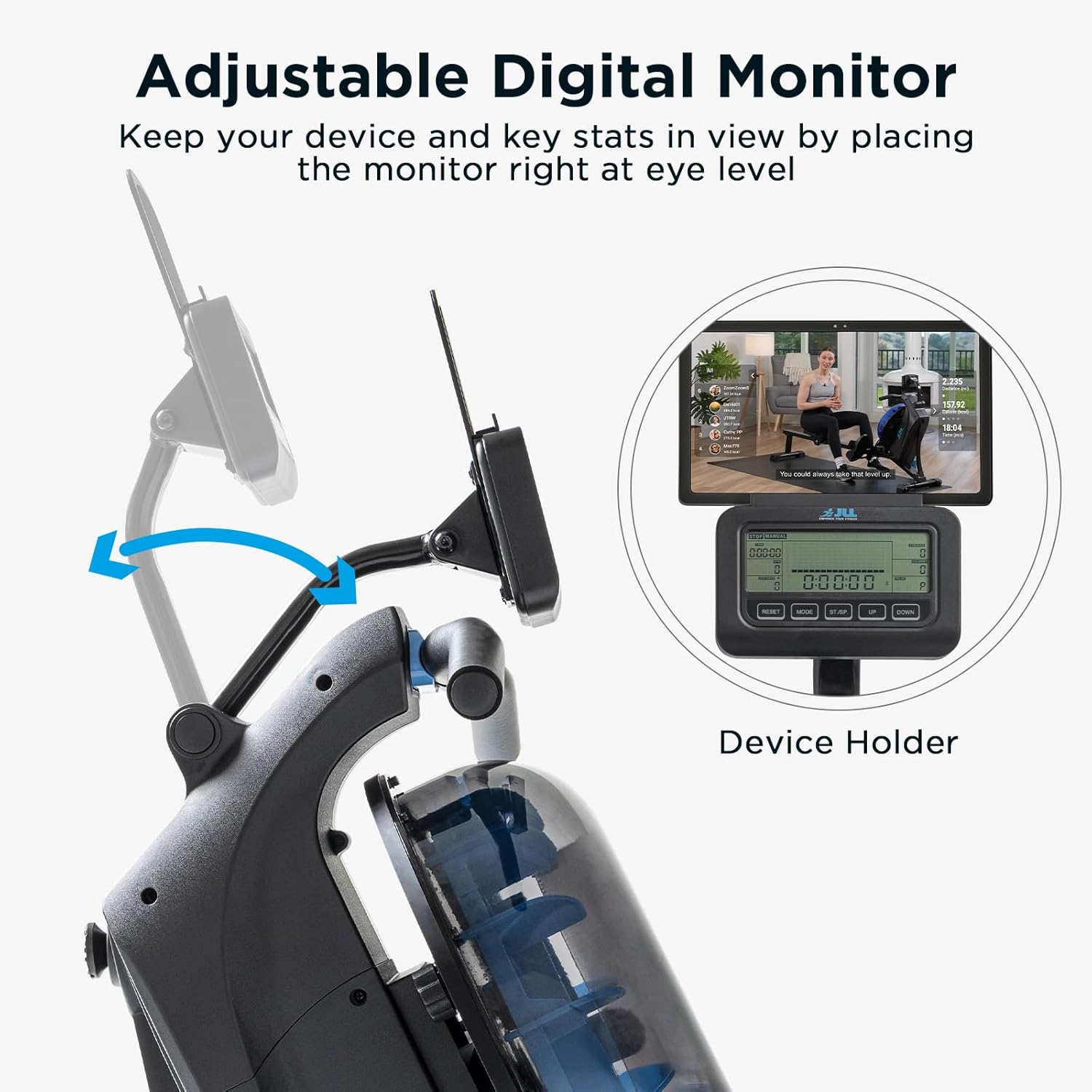 JLL Multi-Function Premium Magnetic Water Rowing Machine