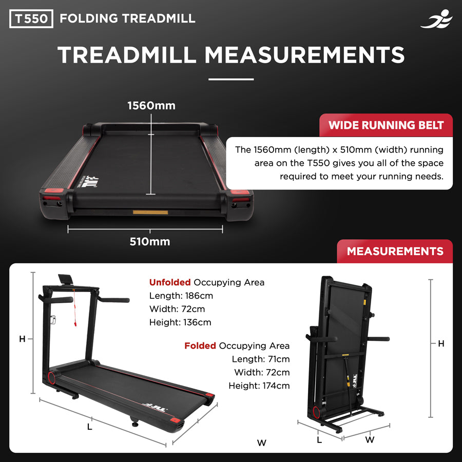 JLL T550 Folding Treadmill - Refurbished
