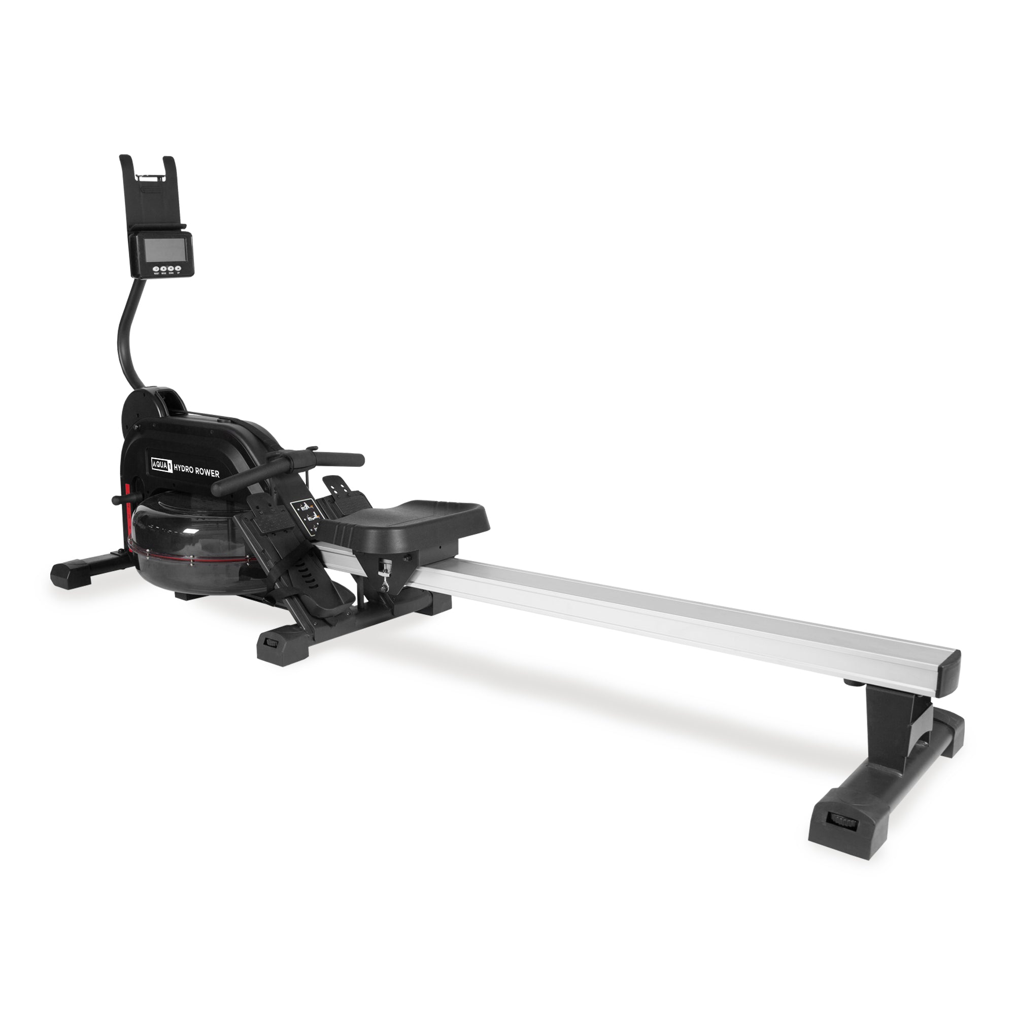 Aqua 1 Water Resistance Rowing Machine - Water and Elastic Dual Resistance Rower for Home Use, 11 Readout LCD Monitor