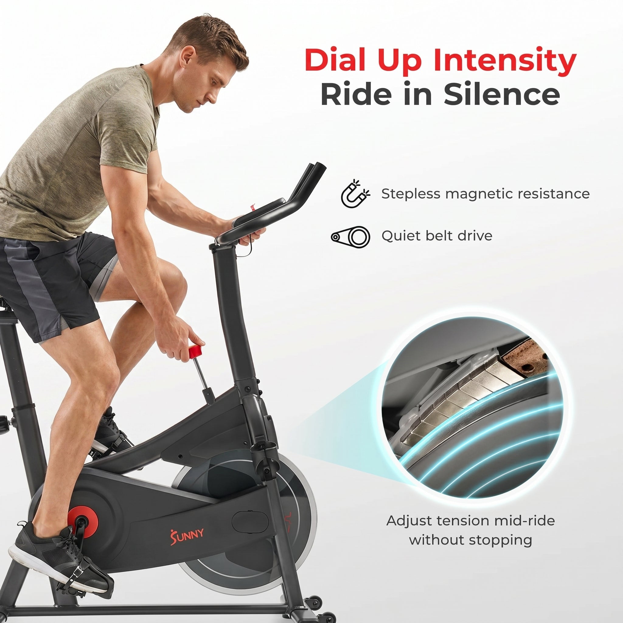 Active 100 Smart Magnetic Cycling Exercise Bike