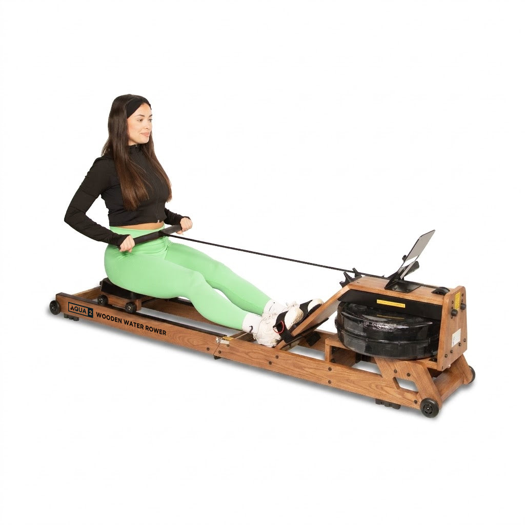 Aqua 2 Foldable Water Resistance Wooden Rowing Machine