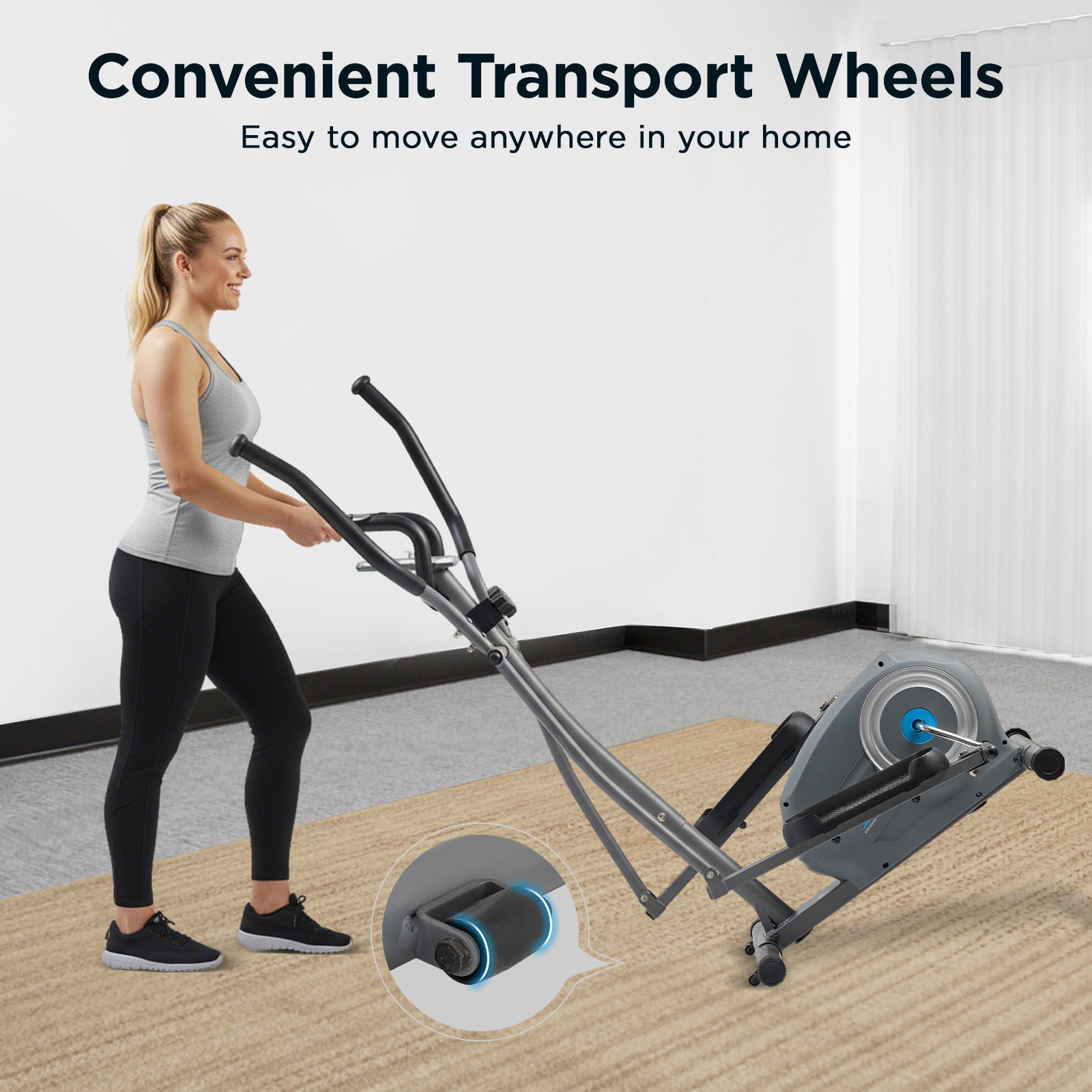 JLL Smart 2-in-1 Upright Elliptical Full-Body Exerciser