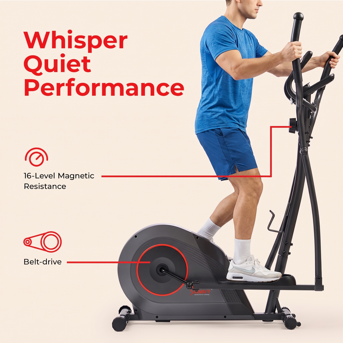 16-Level Smart Magnetic Resistance Elliptical