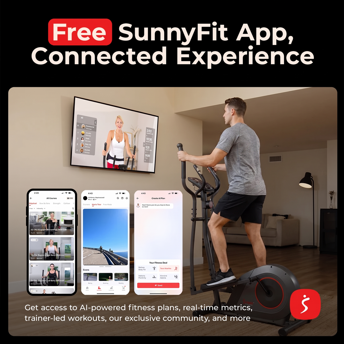16-Level Smart Magnetic Resistance Elliptical