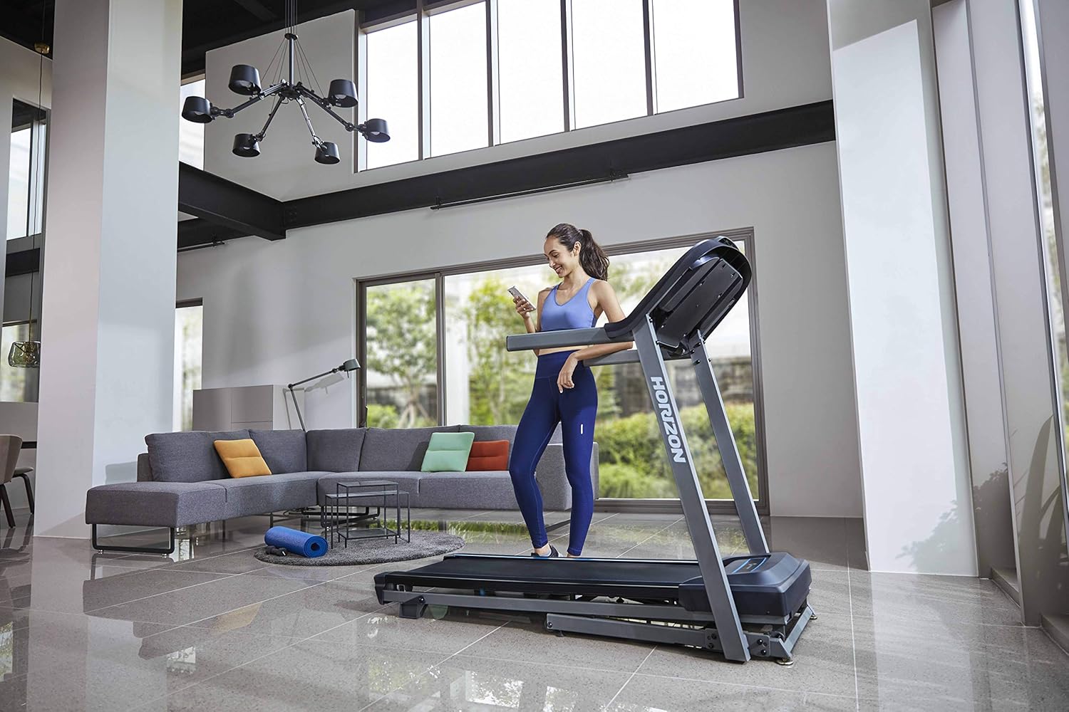 Horizon Fitness TR3.0 Folding Home Treadmill - 2HP Motor, 0.8km/h-16km/h Speed Range,  2 Manual Incline Levels. Digital Running Machine