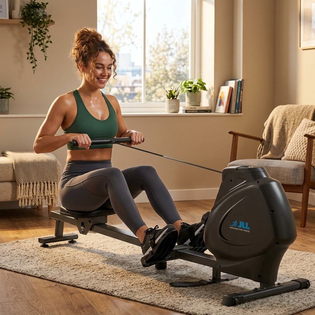 Multi-Function Premium Magnetic Rowing Machine