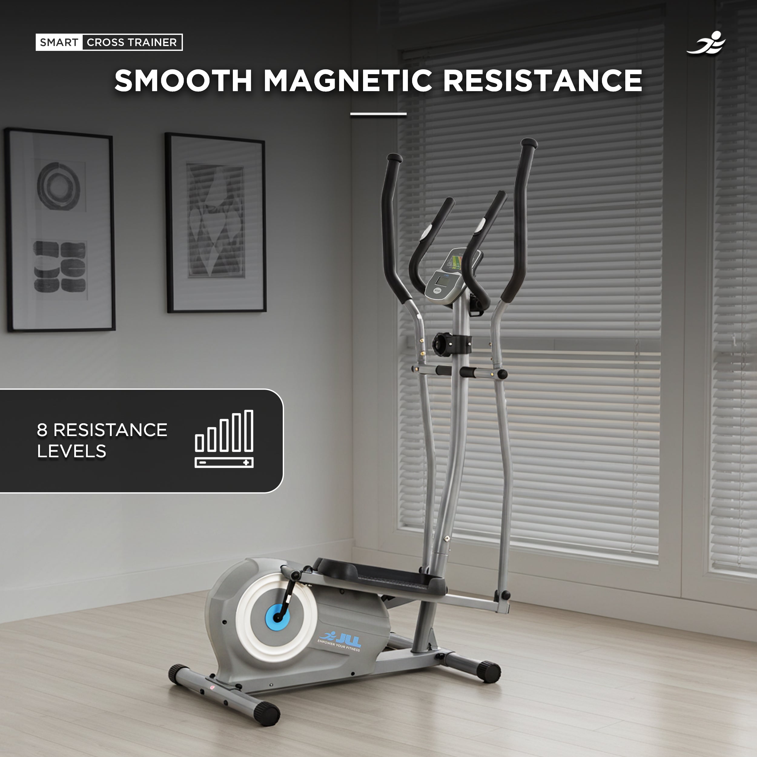 JLL Smart 2-in-1 Upright Elliptical Full-Body Exerciser