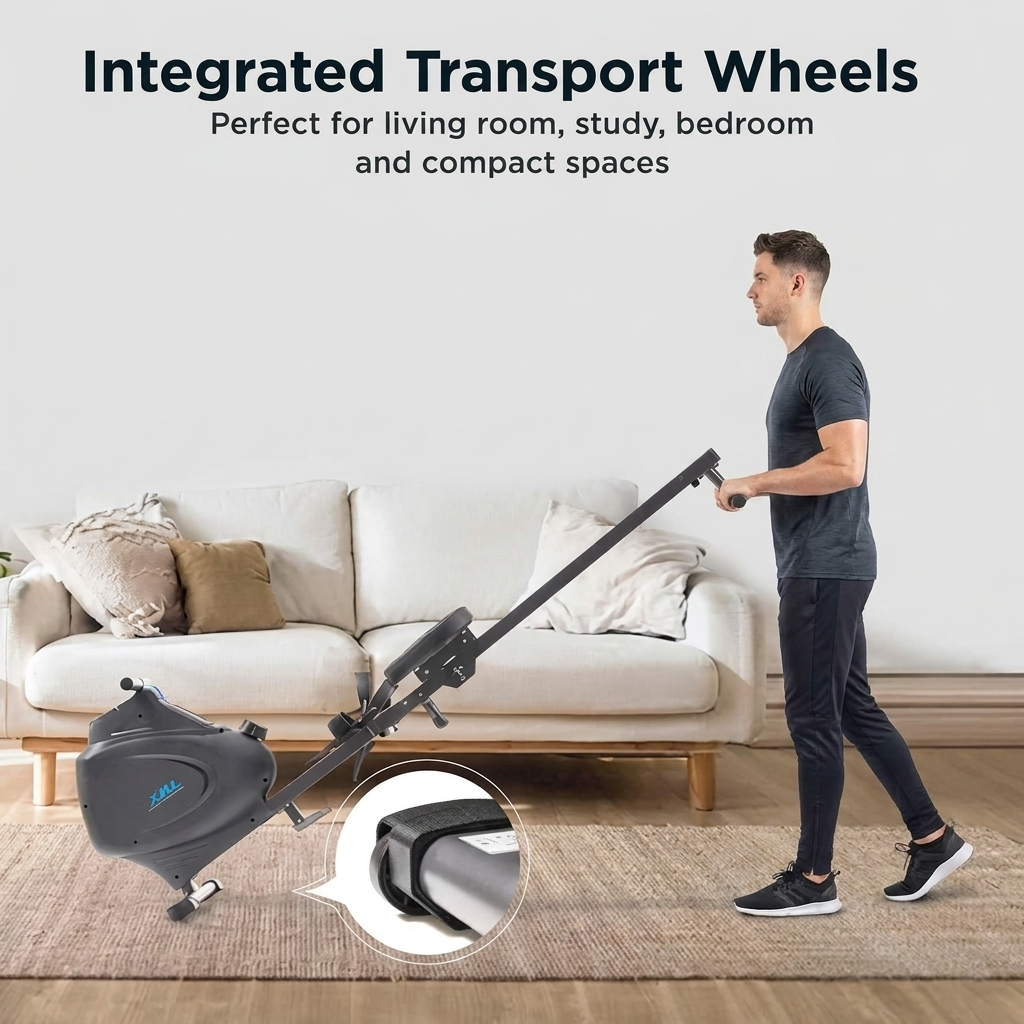 Multi-Function Premium Magnetic Rowing Machine