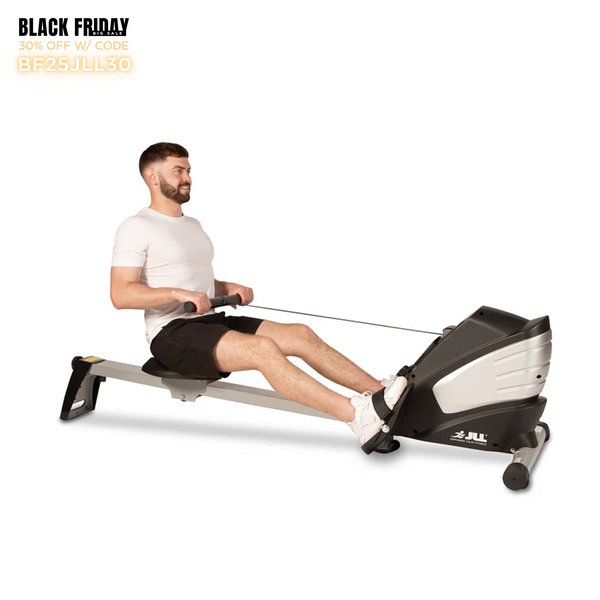 R200 Rowing Machine - Foldable Magnetic Resistance Rower for Home Use, 6 Readout LCD Monitor