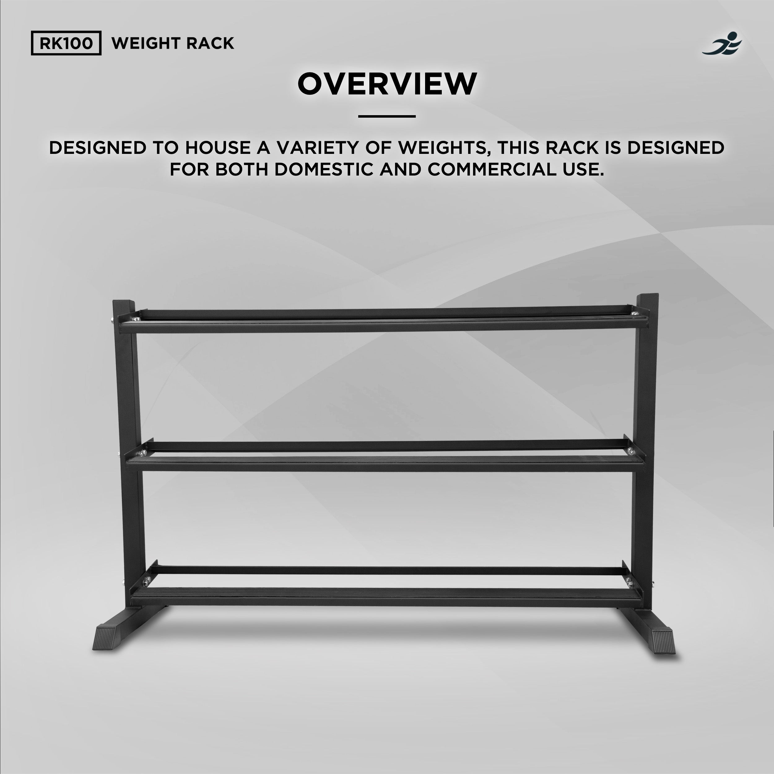 RK100-3 Tier Dumbbell Rack, Weight Stand