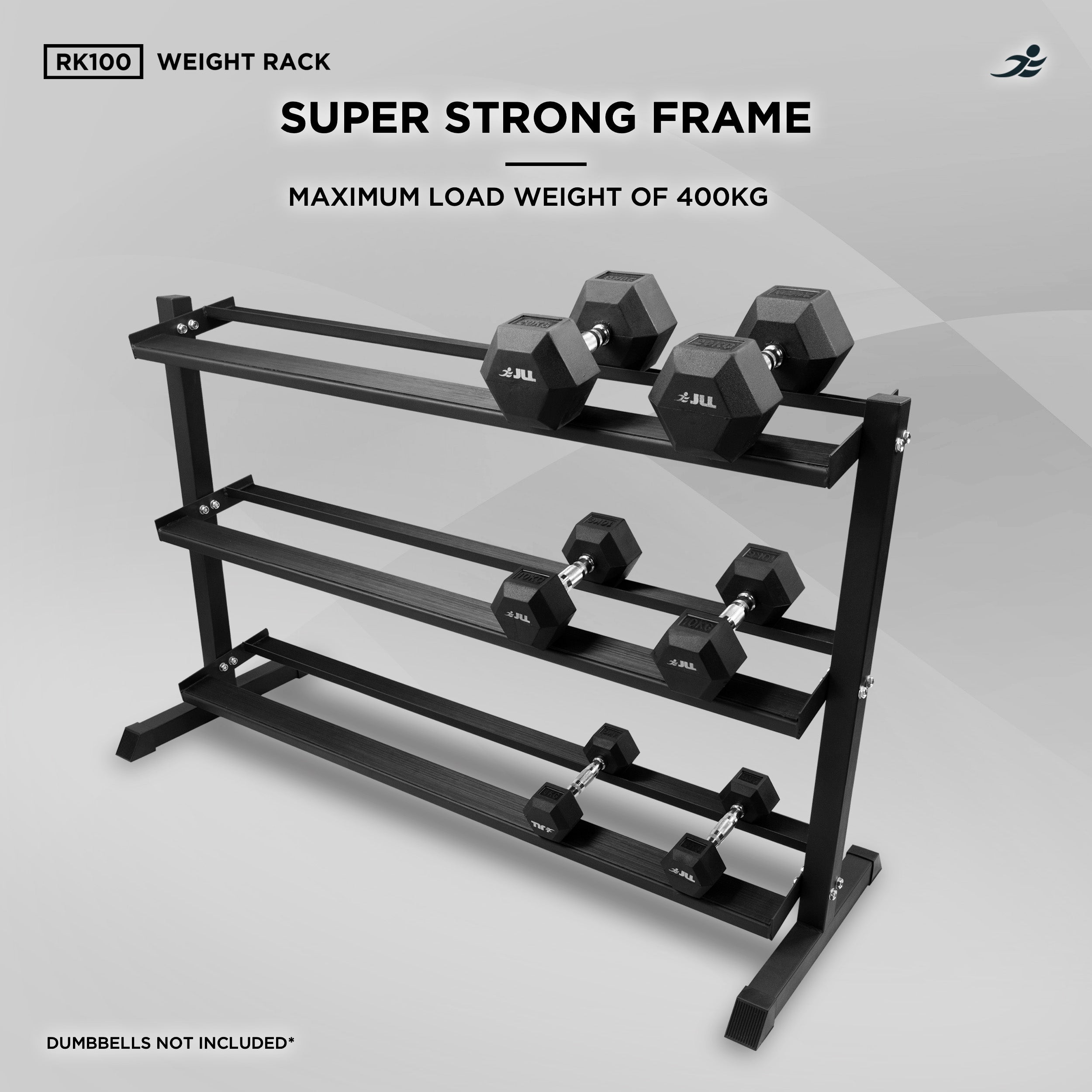 RK100-3 Tier Dumbbell Rack, Weight Stand