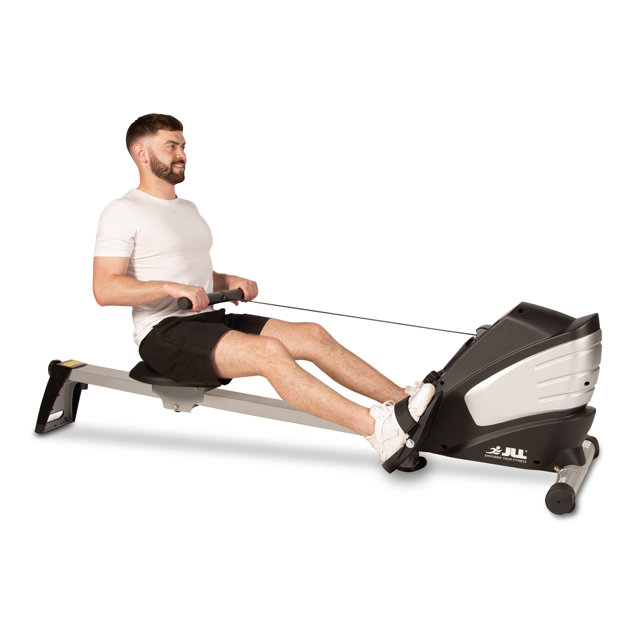 R200 Rowing Machine - Foldable Magnetic Resistance Rower for Home Use, 6 Readout LCD Monitor