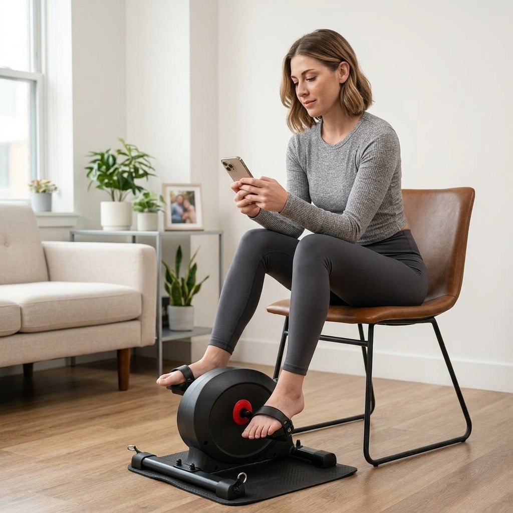 Smart Mini Exercise Bike & Resistance Band & Mat