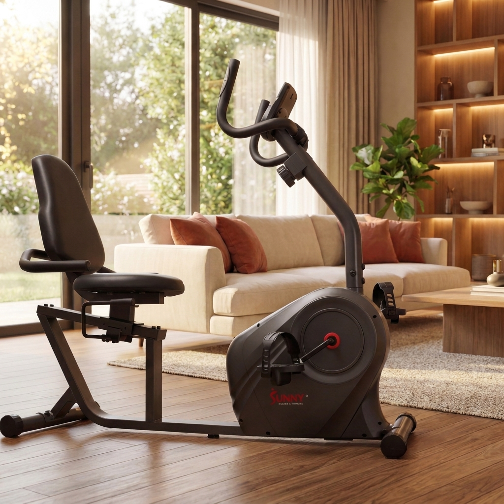 16-Level Smart Magnetic Resistance Recumbent Bike