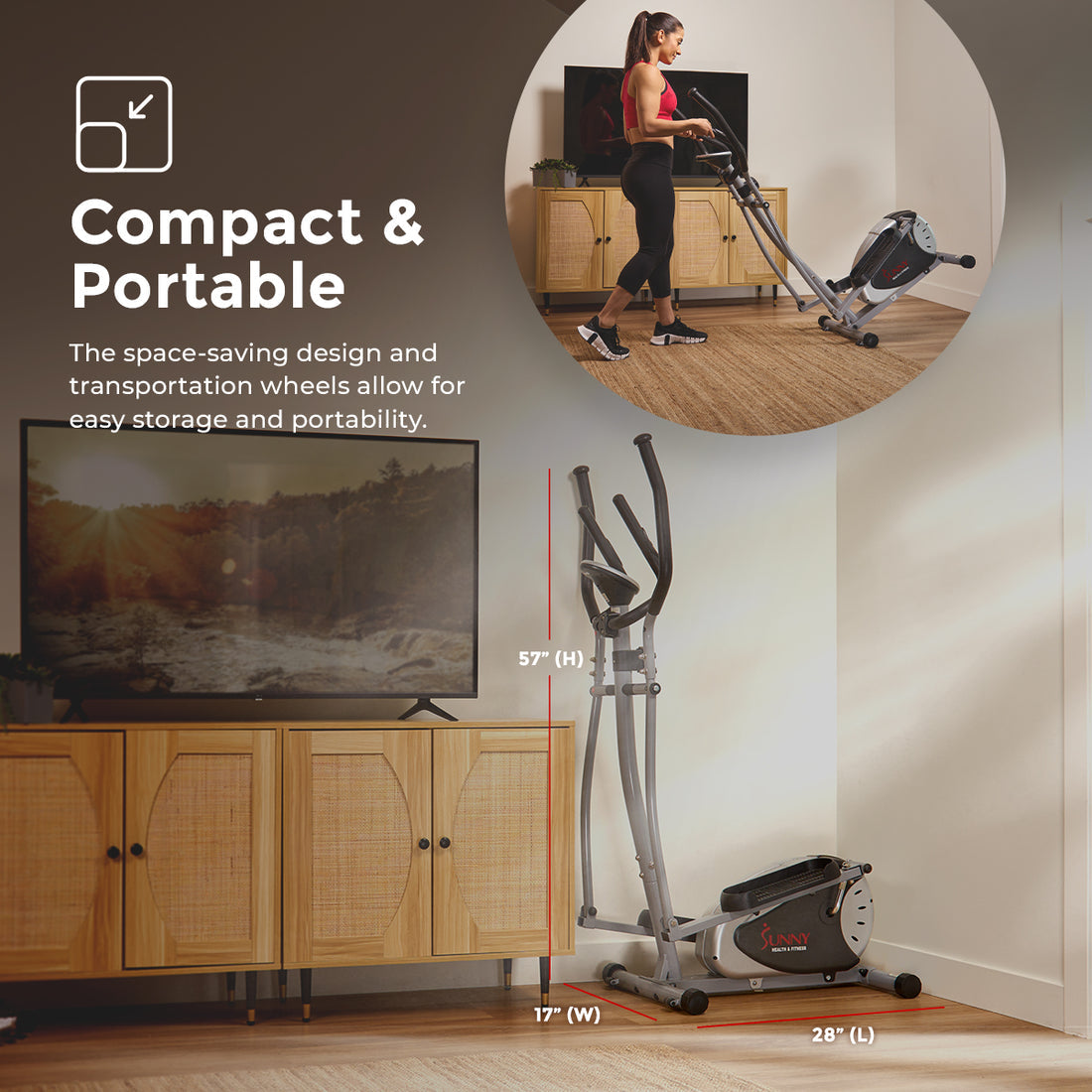 Elliptical Magnetic Resistance Cross Trainer Machine