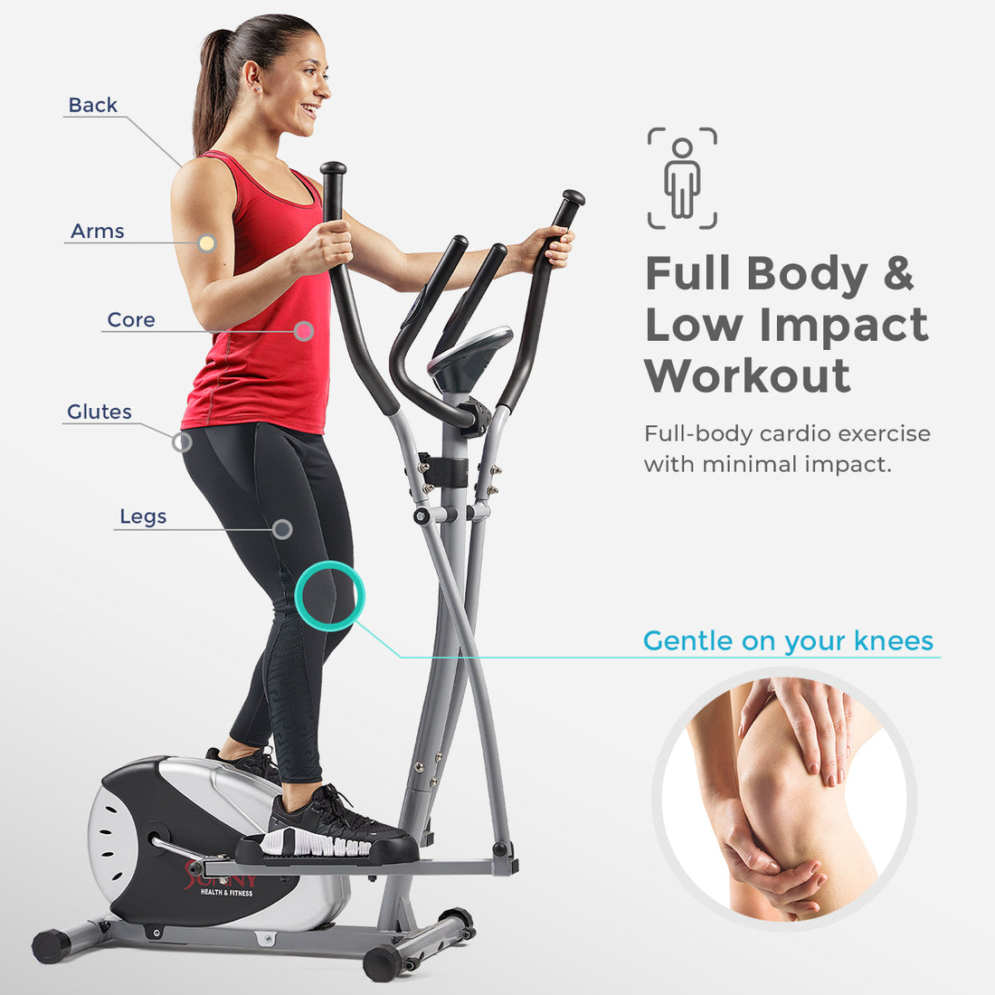 Elliptical Magnetic Resistance Cross Trainer Machine