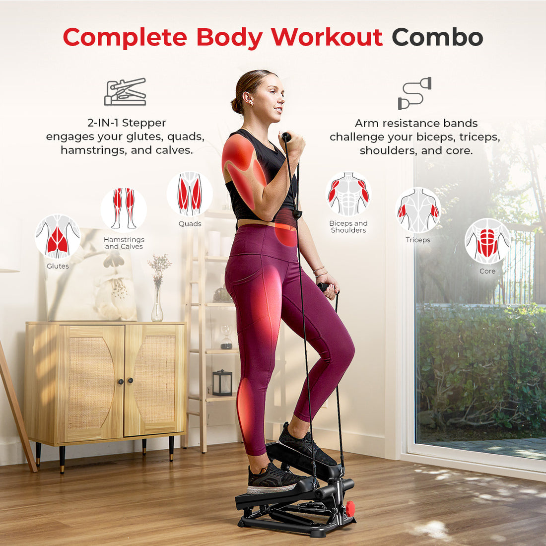 Smart Advanced Stair Exercise Stepper Machine