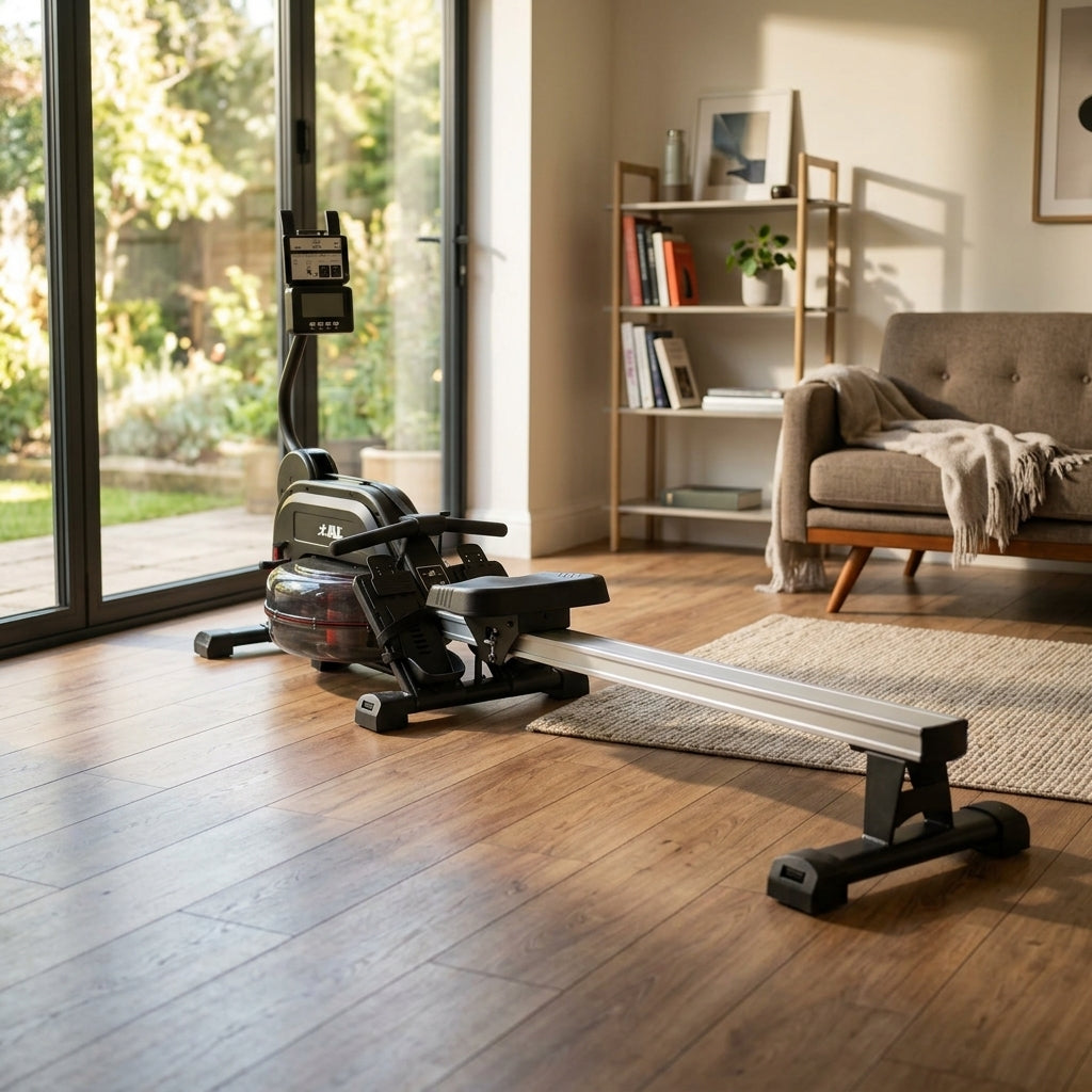 Aqua 1 Water and Elastic Dual Resistance Rowing Machine
