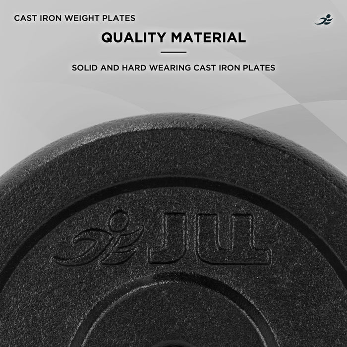 JLL Fitness Cast Iron Weight Plates 0.5kg to 20kg