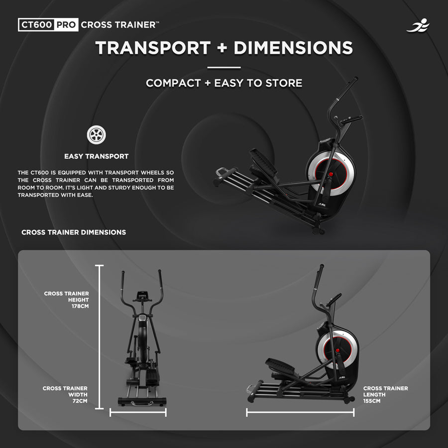 JLL CT600 Pro Cross Trainer Electro Magnetic Resistance Cross Traine