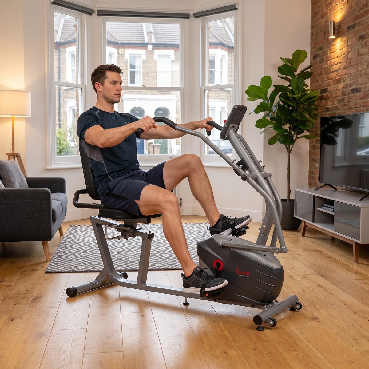 Performance Interactive Recumbent Bike with Arm Exerciser