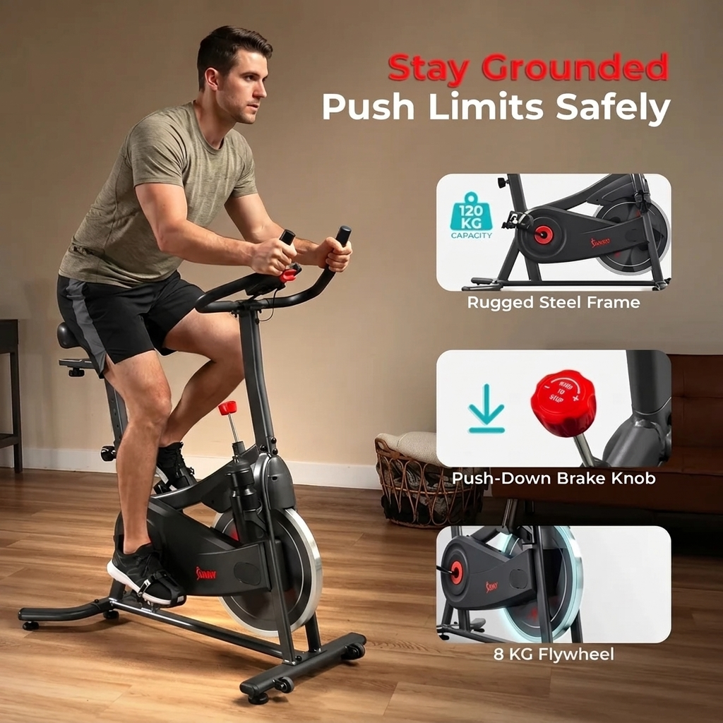 Active 100 Smart Magnetic Cycling Exercise Bike