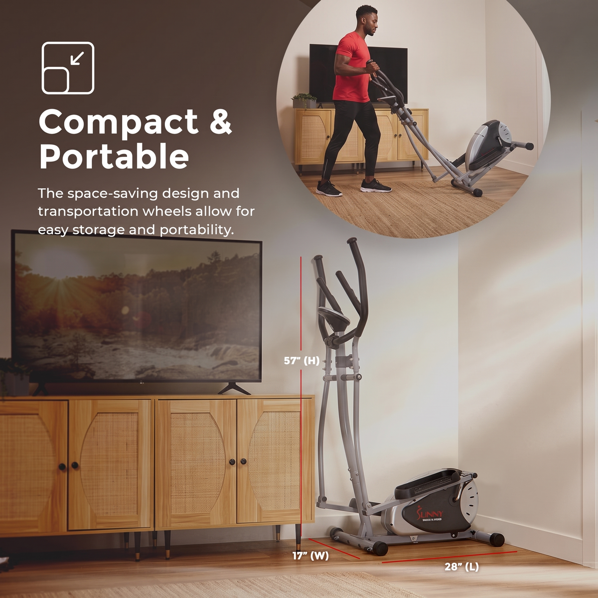 Elliptical Magnetic Resistance Cross Trainer Machine