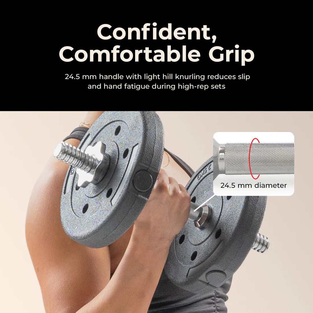 Dumbbell Weight Bars - 14 inch