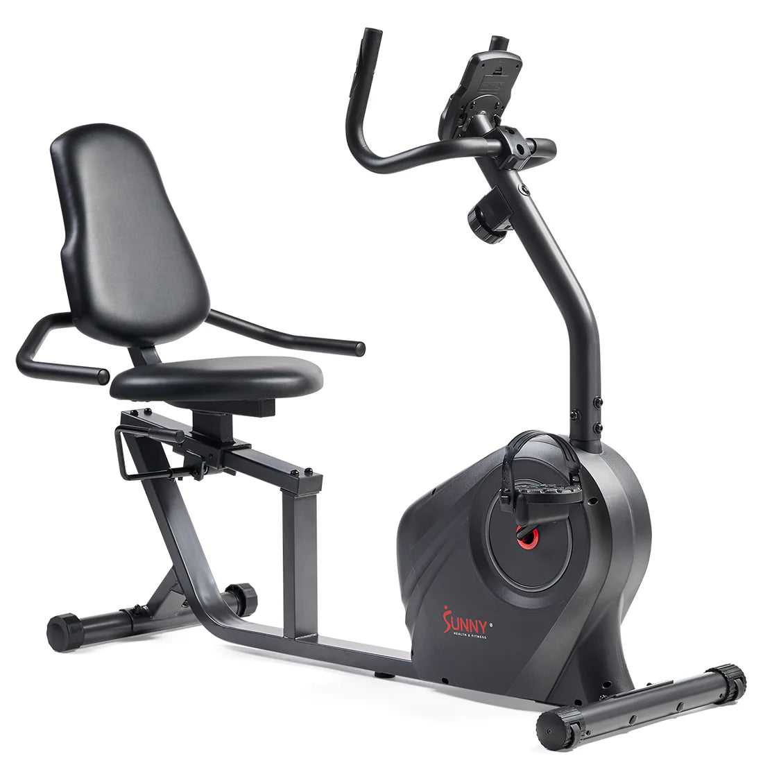 Heavy-Duty Recumbent Bike w/Wide Cushioned Seat & Back