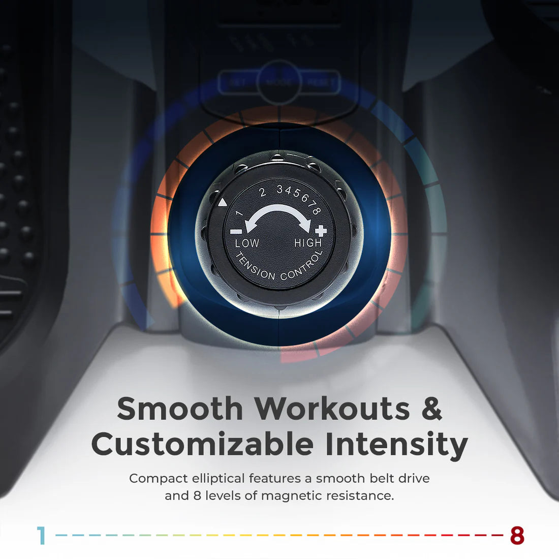 Smart Under Desk Mini Elliptical Exercise Trainer