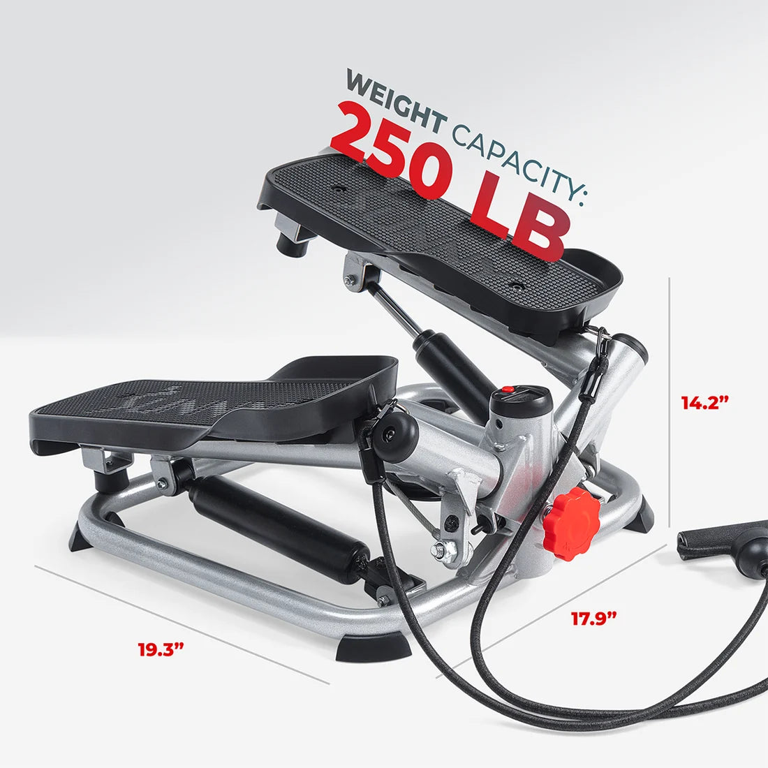 Advanced Total Body Fitness Twisting Stair Stepper With Resistance Bands