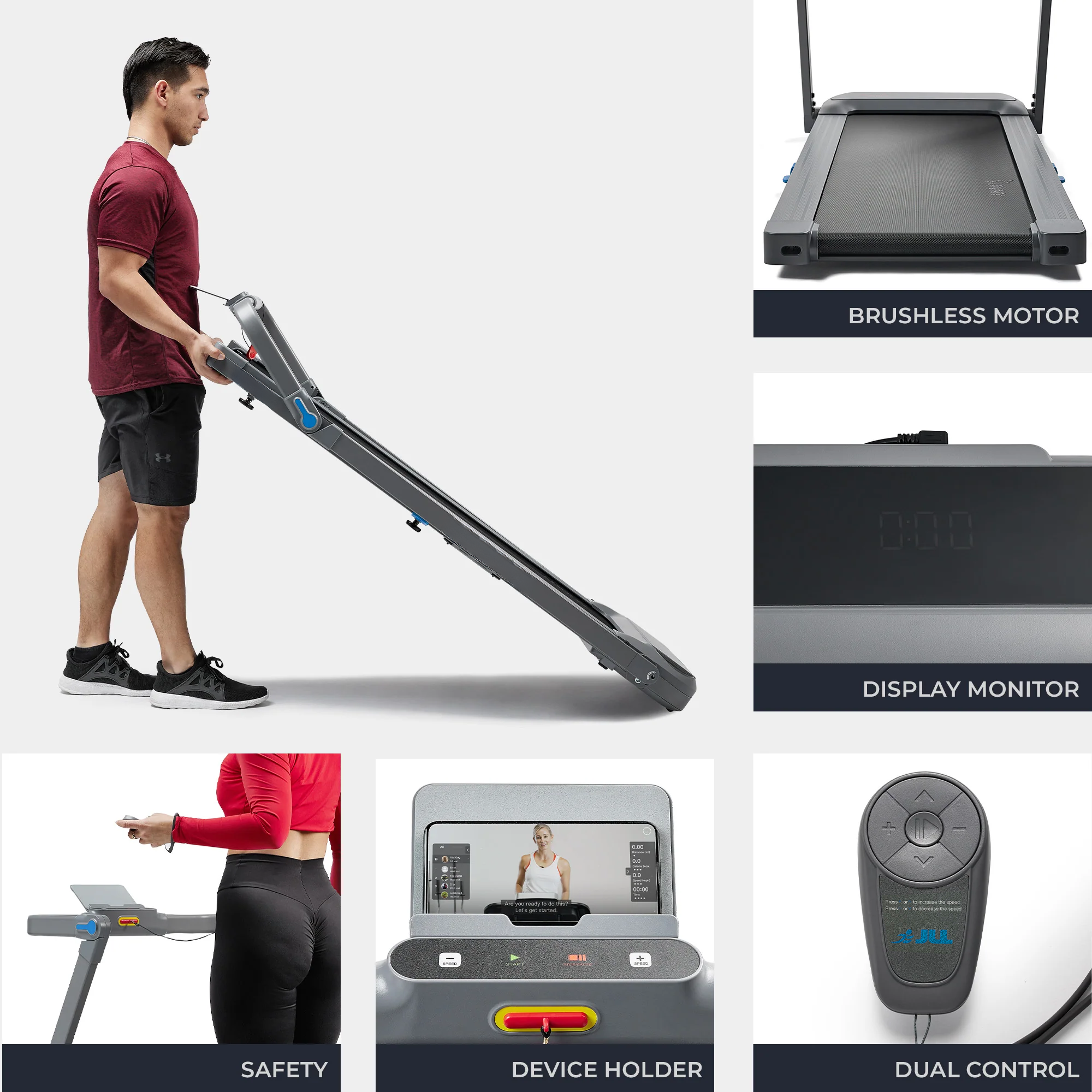 JLL Helius Lite Smart Brushless Motor Treadpad® Treadmill