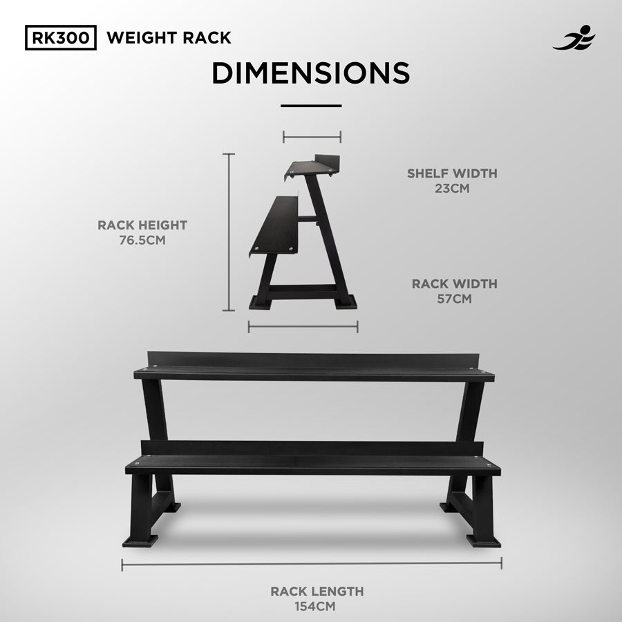 RK300 - 2 Tier Kettlebell Rack