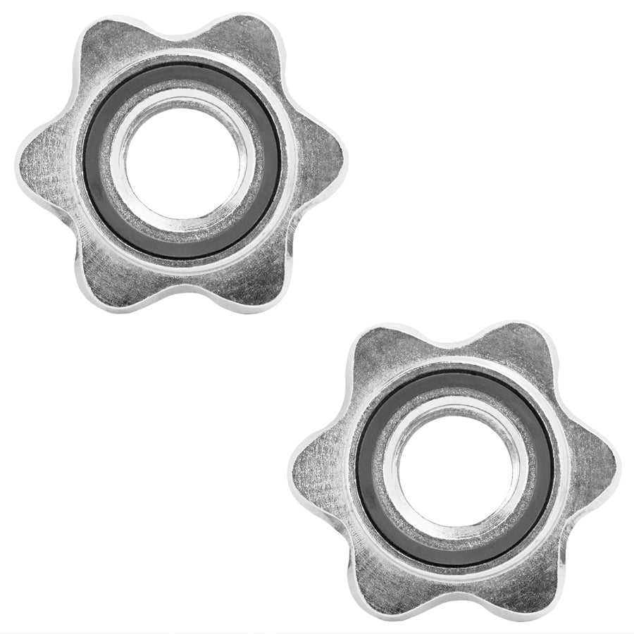Chrome Spinlock Collars (Pair) for Standard 1” Bars
